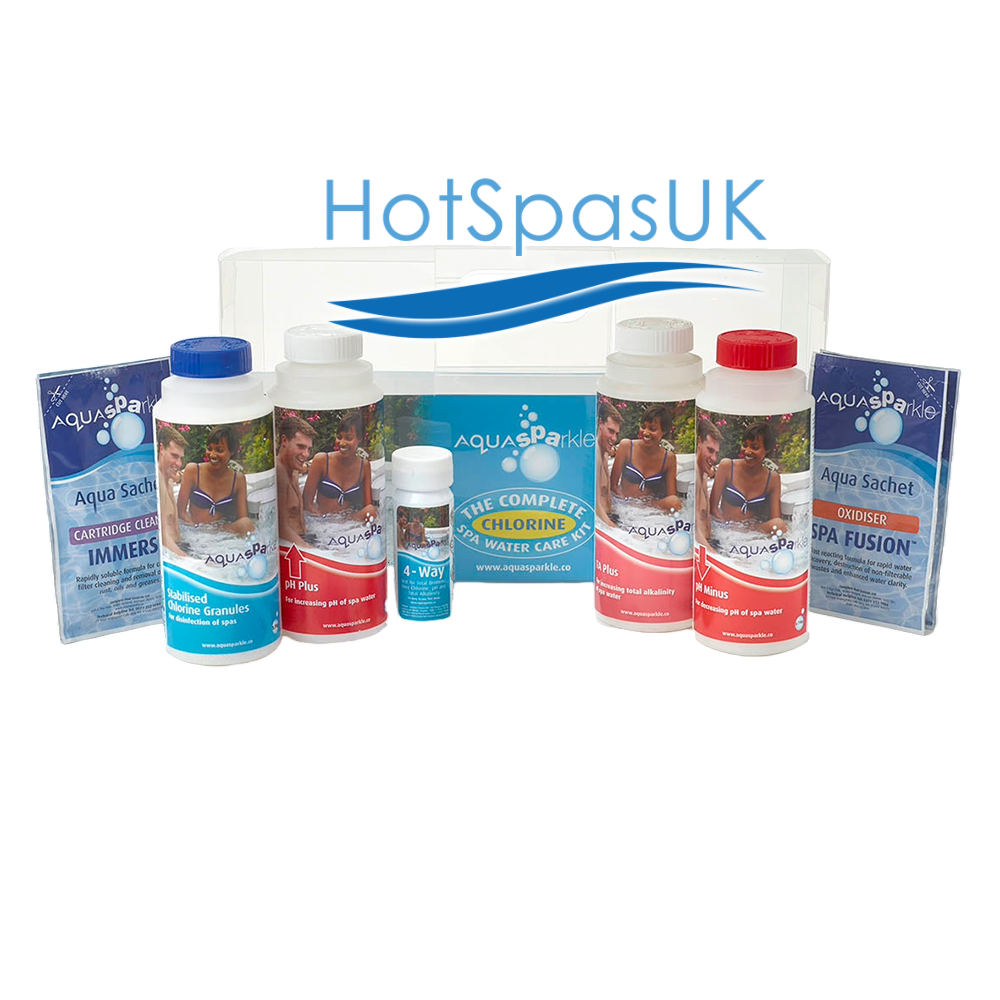 Aquasparkle Complete Spa Water Care Kit Chlorine or Bromine