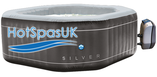 Silver The trendy, all-comfort inflatable spa