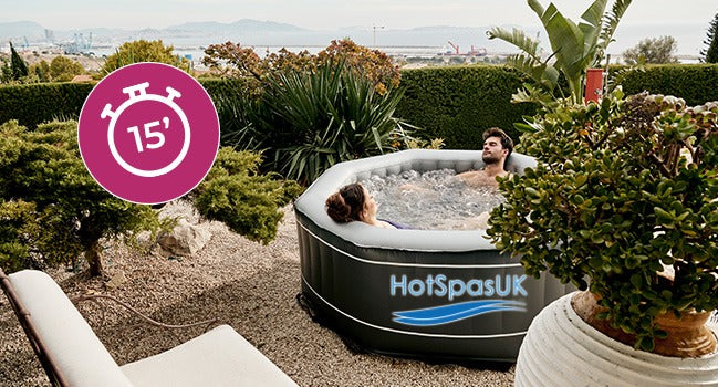 Silver The trendy, all-comfort inflatable spa